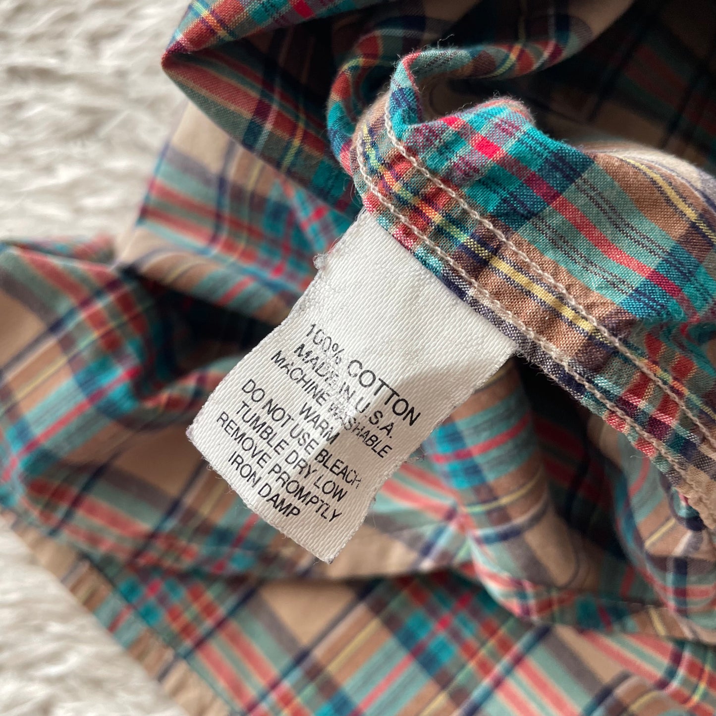 GITMAN BROS 美品 L/S shirt S blue check