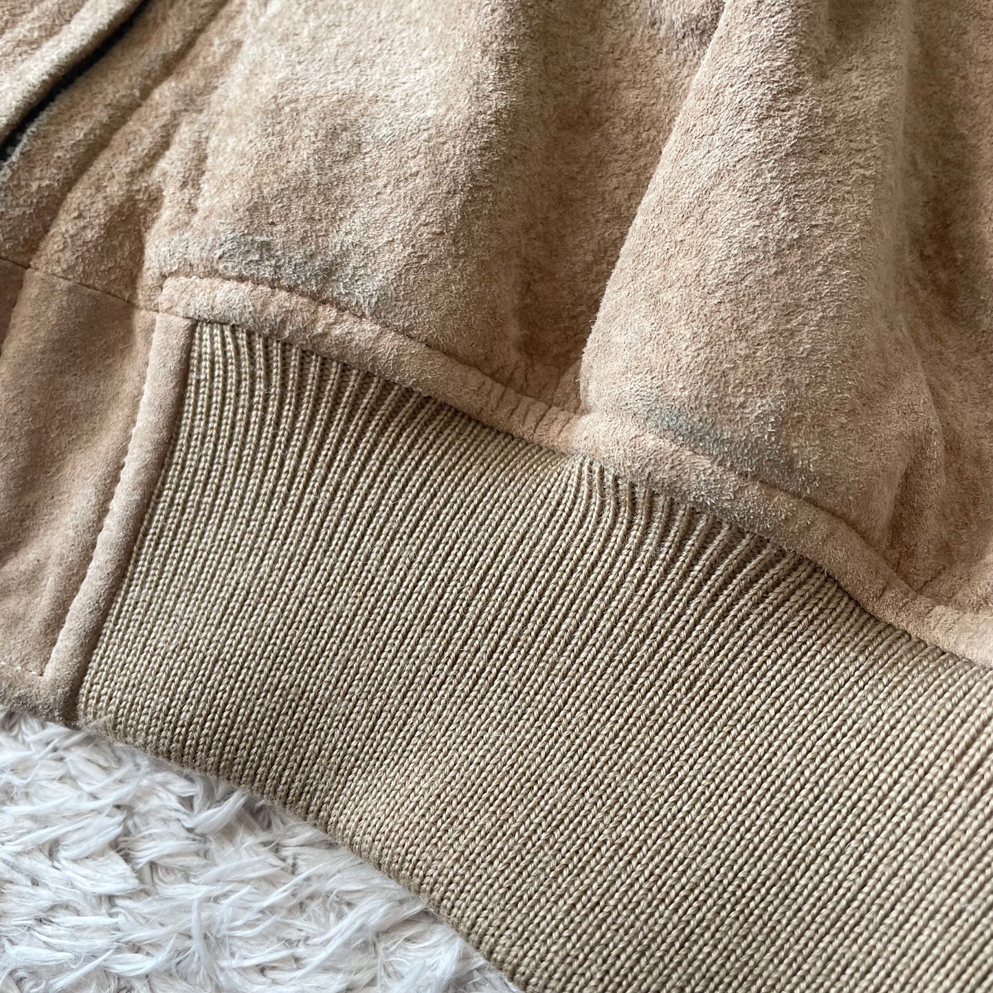 パパス PAPAS ピッグレザー ブルゾン L ベージュ