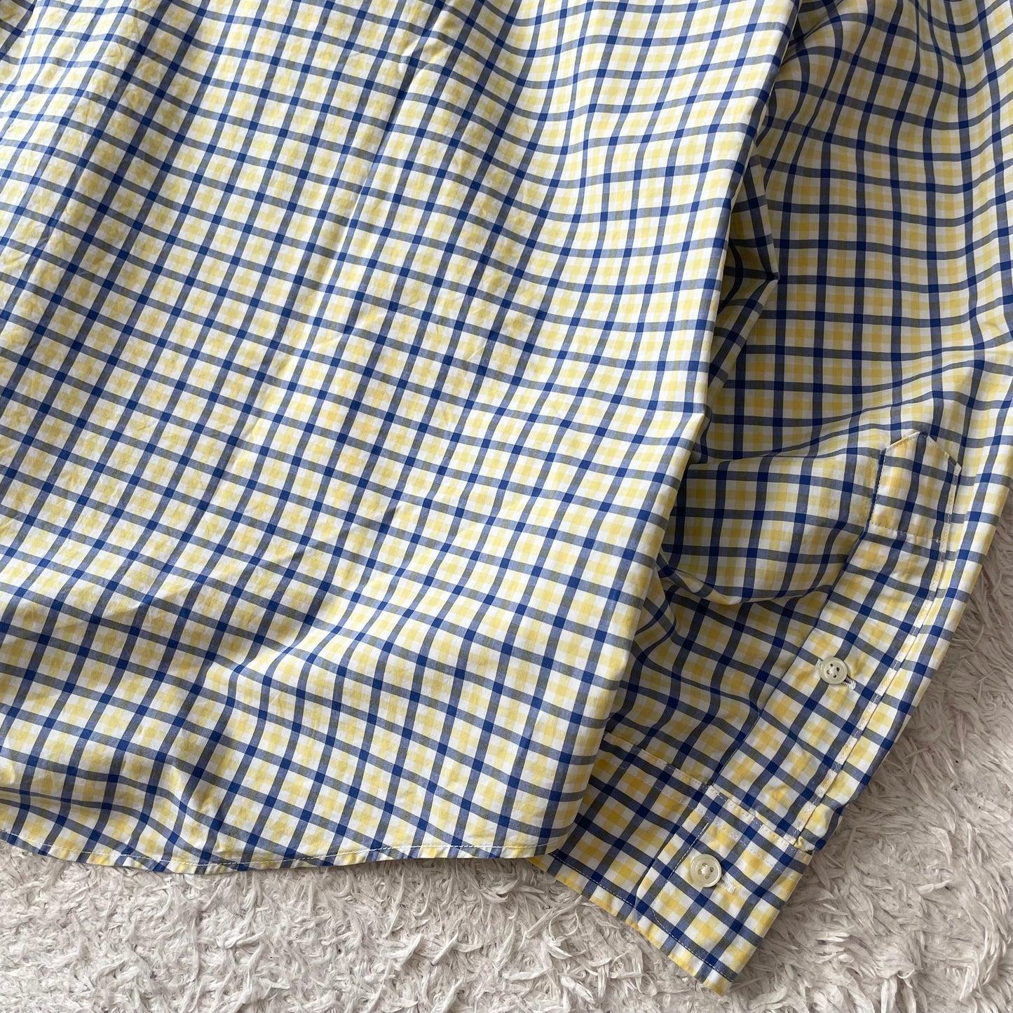 ラルフローレン 美品 現行 BD L/S shirt XXL 黄白青チェック
