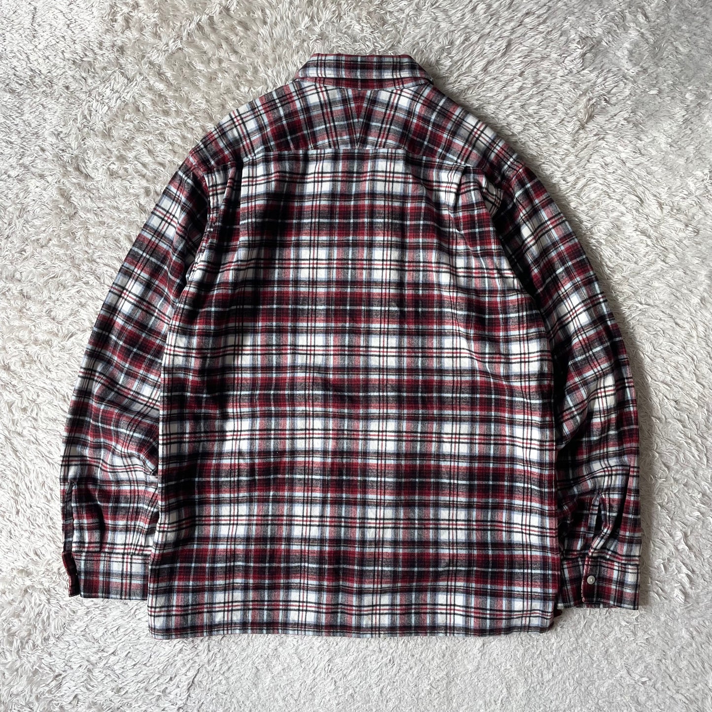 ペンドルトン 美品 PENDLETON オープンカラー ネルシャツ L