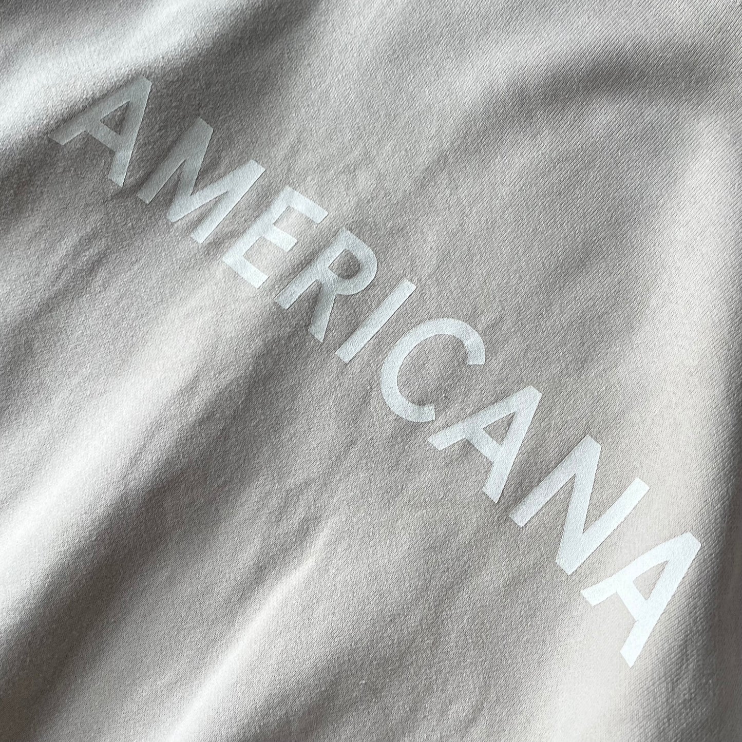 アメリカーナ 美品 sidezip sweat F beige