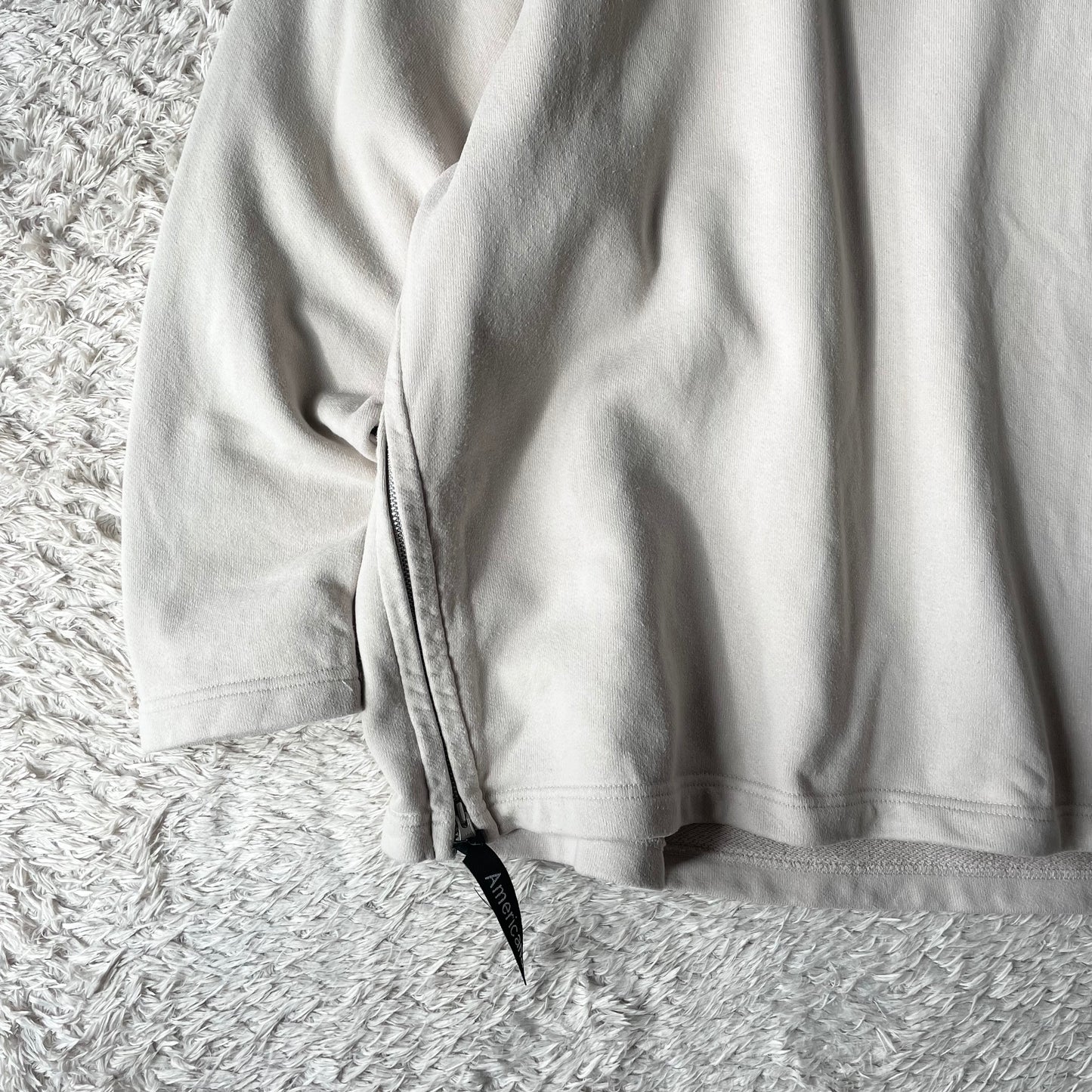 アメリカーナ 美品 sidezip sweat F beige