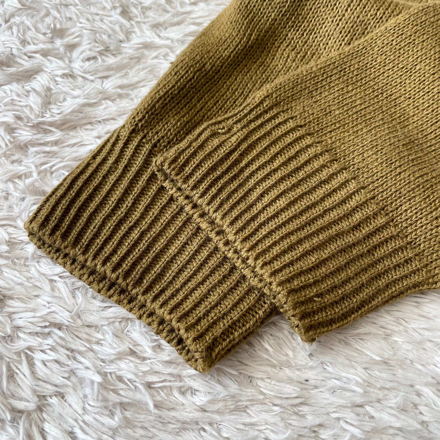 マーガレットハウエル 美品 薄手ニット シルク混 M オリーブ