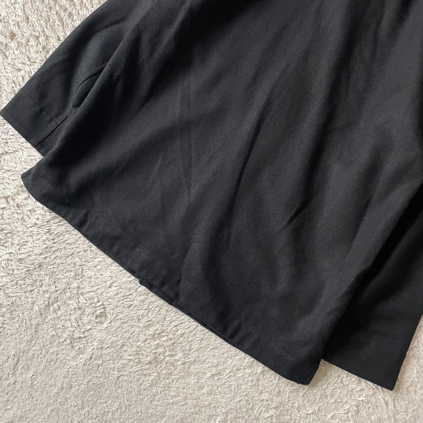 エムエイチエル 極美品24AW FELTED WOOL SHIRTING M 黒