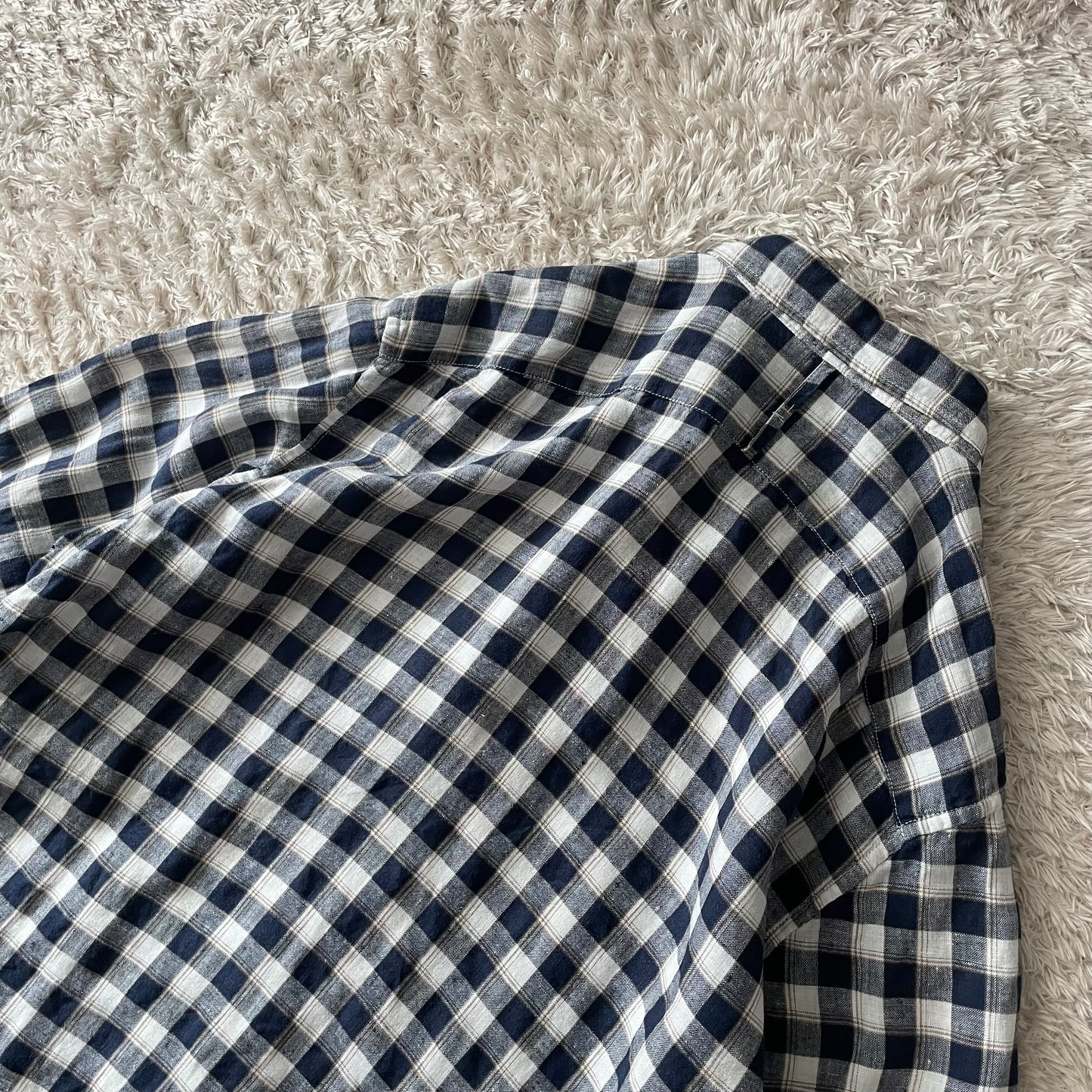 バナナリパブリック 美品 BANANA REPUBLIC リネンシャツ L