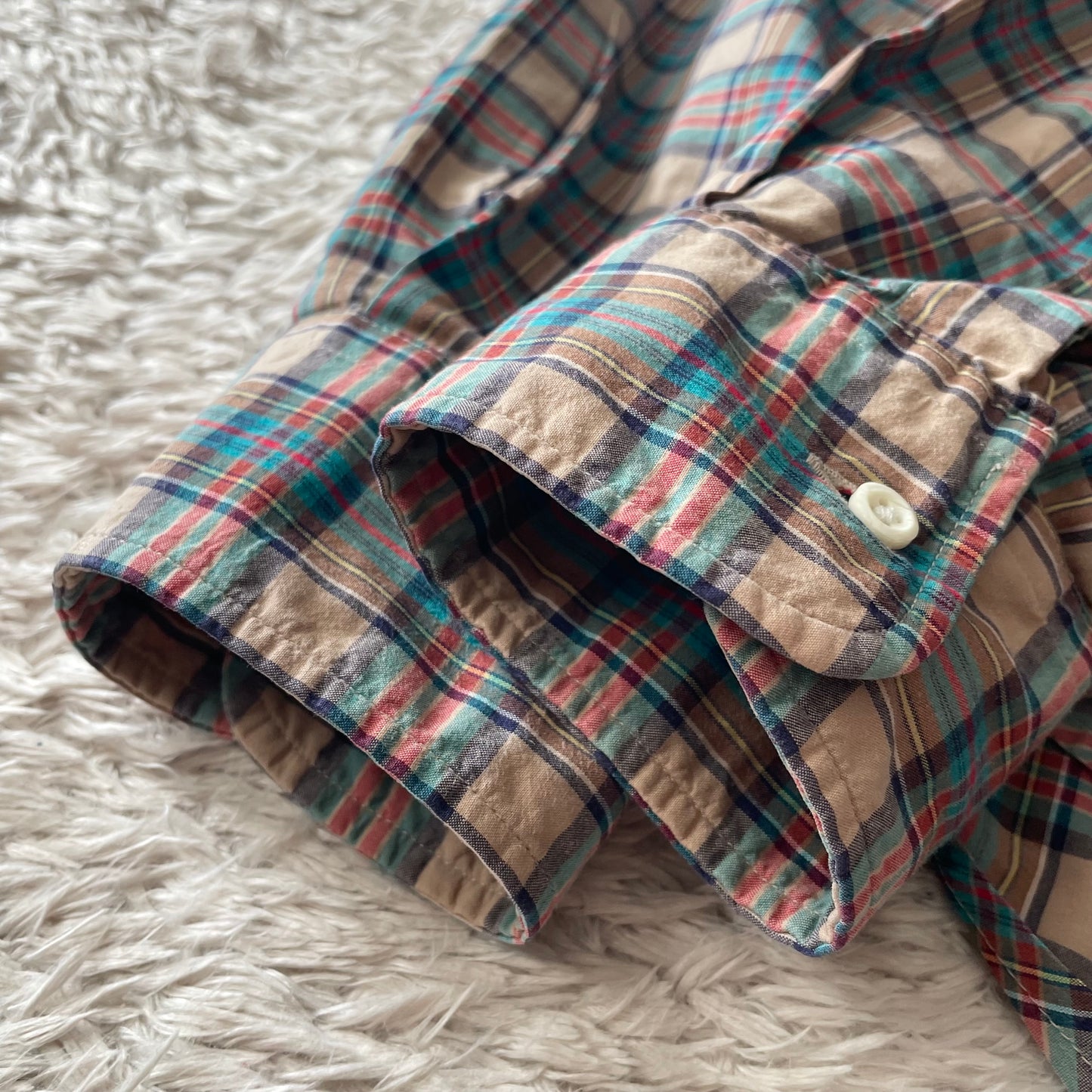 GITMAN BROS 美品 L/S shirt S blue check