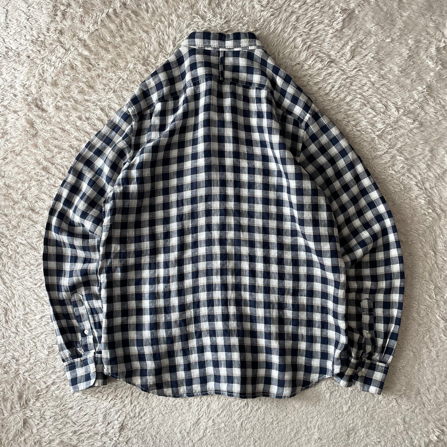 バナナリパブリック 美品 BANANA REPUBLIC リネンシャツ L