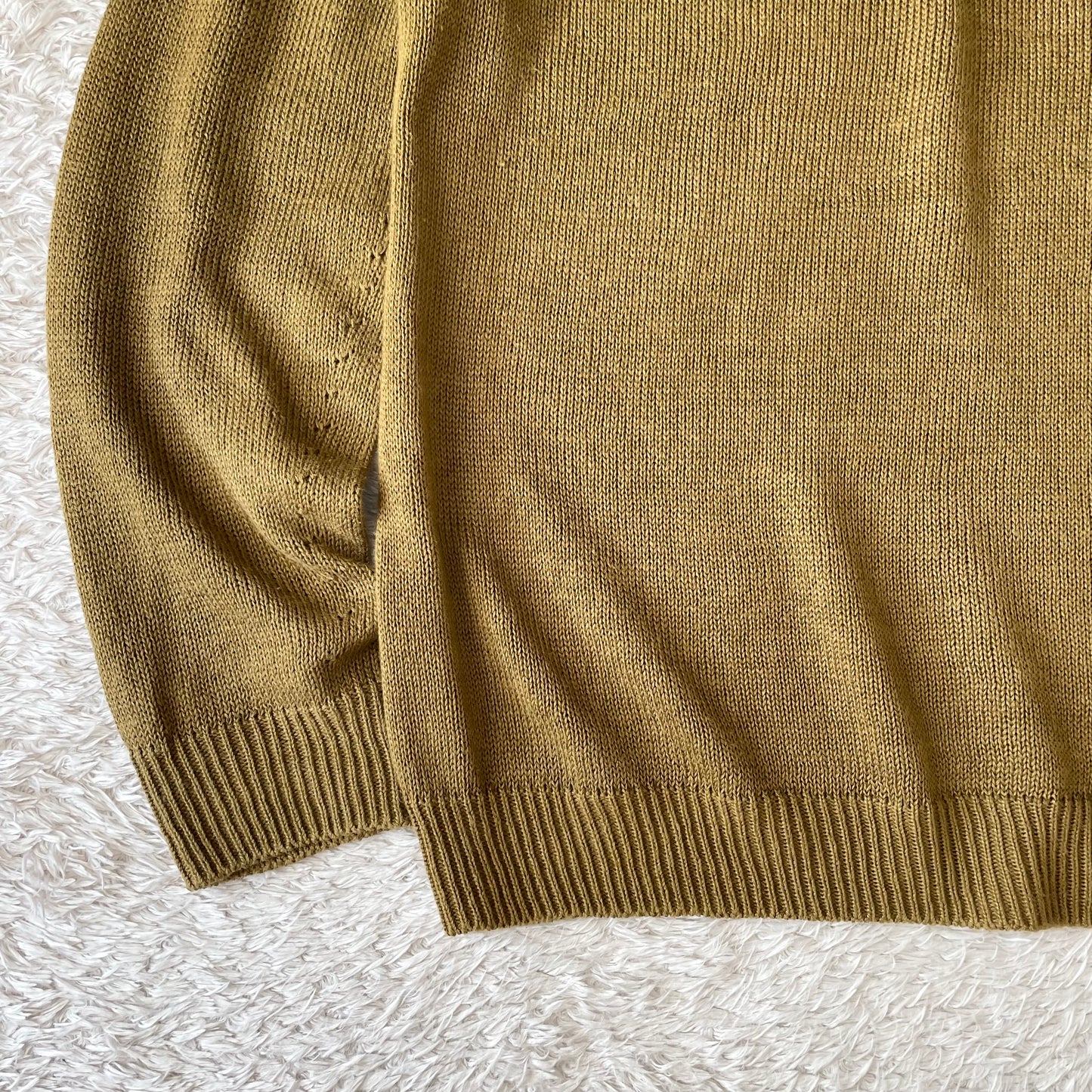 マーガレットハウエル 美品 薄手ニット シルク混 M オリーブ
