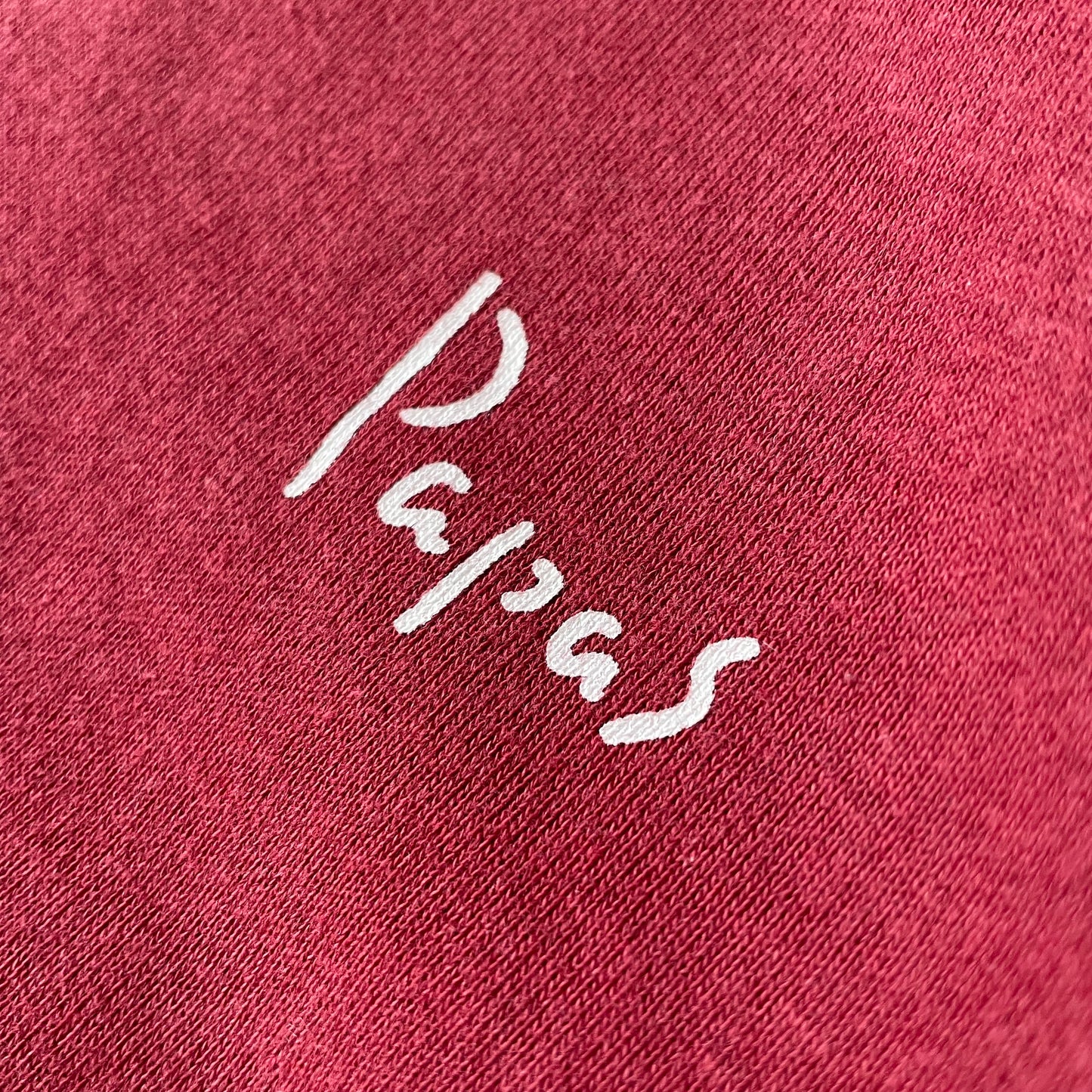 パパス 美品 PAPAS 両V ラグランスリーブ スウェット M ボルドー