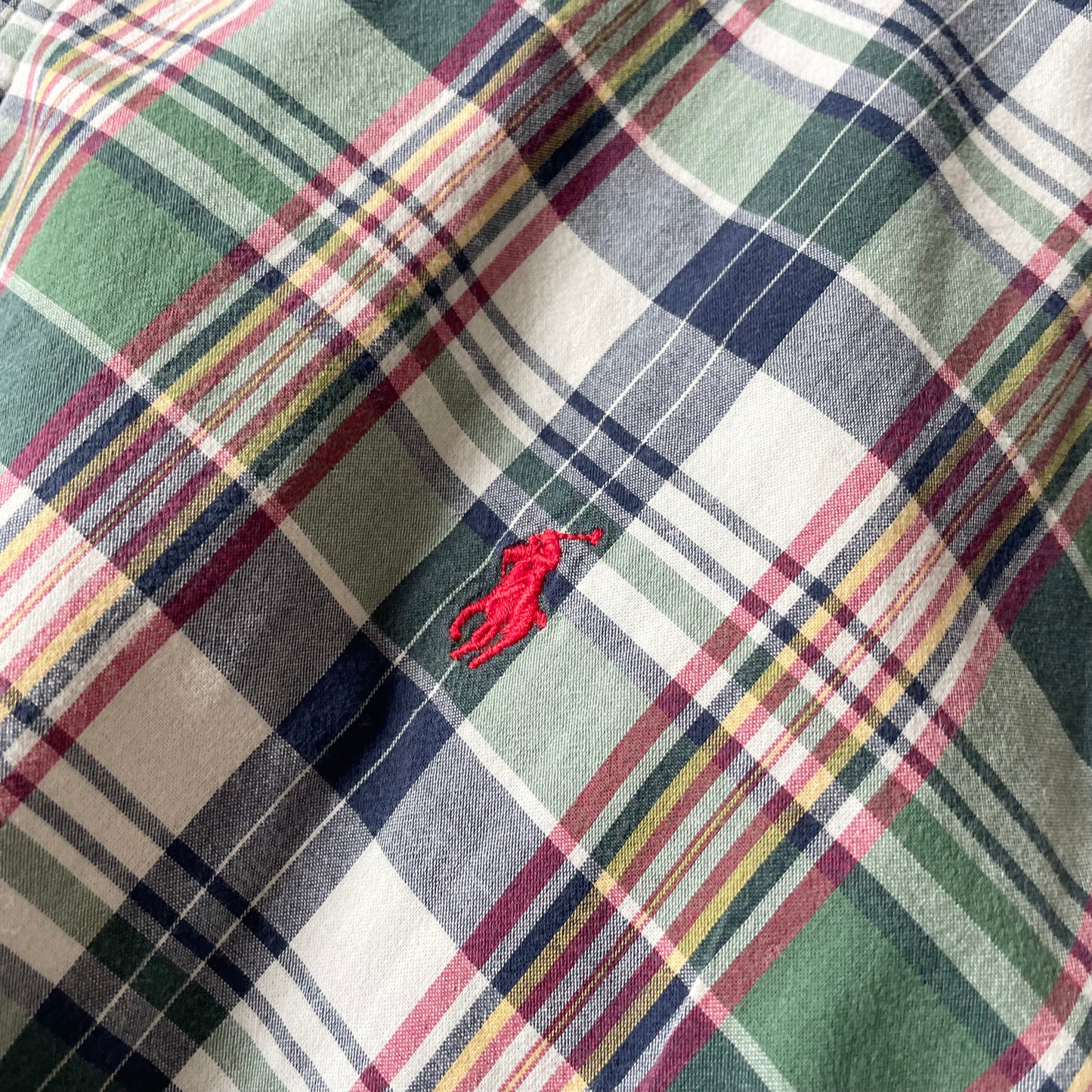 ラルフローレン 美品 現行 ダブルフェイス チェックシャツ 4XLT 緑