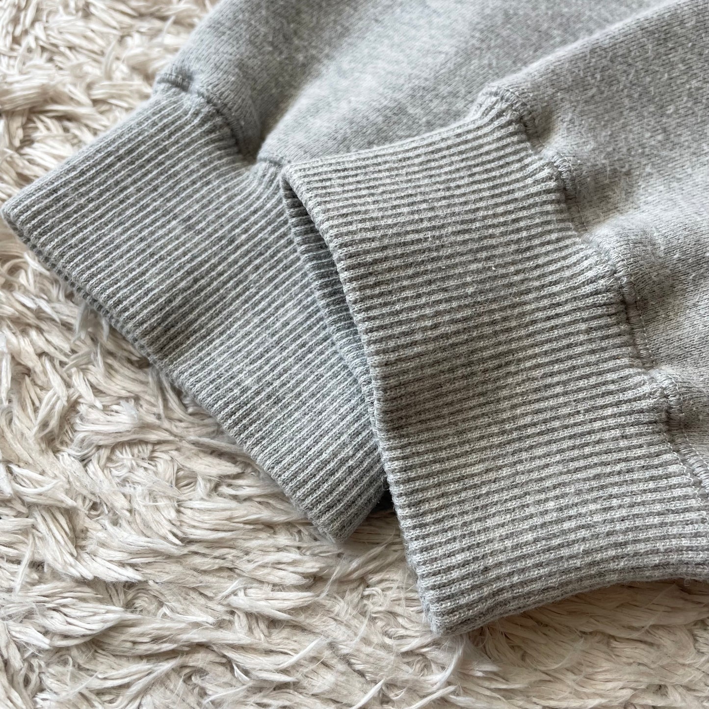 パパス 美品 PAPAS ラグランスリーブ スウェット 両V M グレ