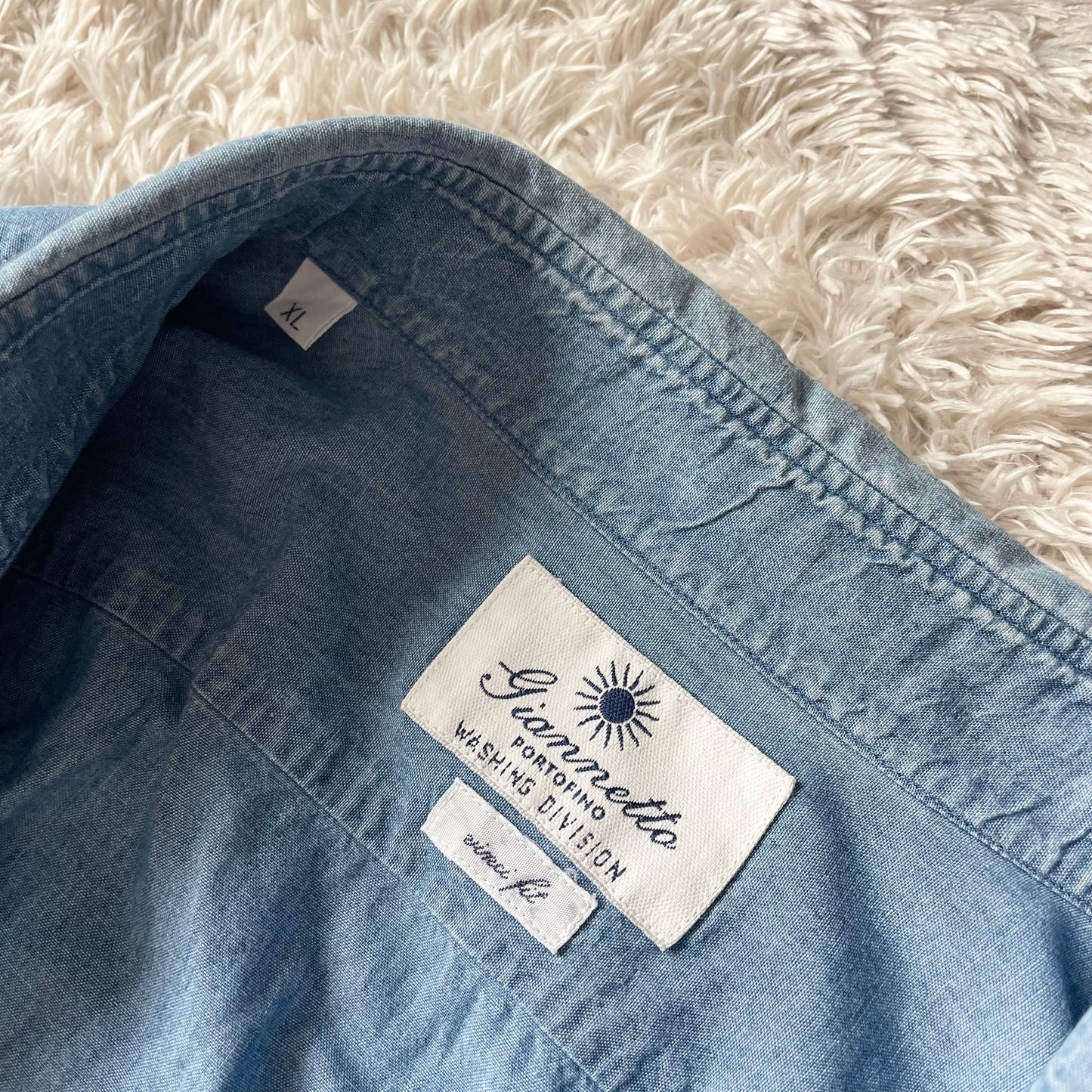 ジャンネット 美品 GIANNETTO ウェスタンシャツ シャンブレー XL