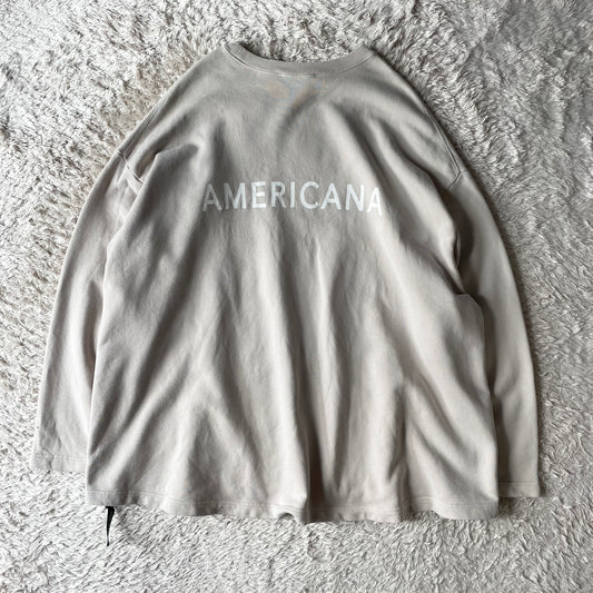 アメリカーナ 美品 sidezip sweat F beige