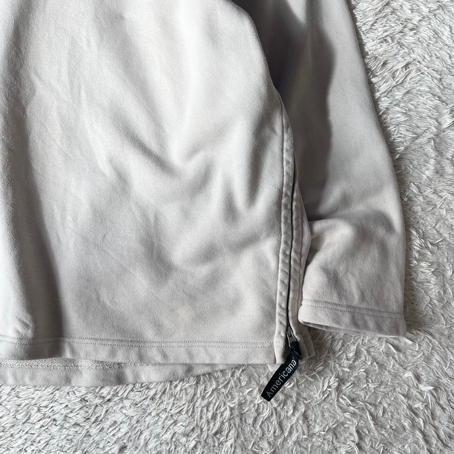 アメリカーナ 美品 sidezip sweat F beige