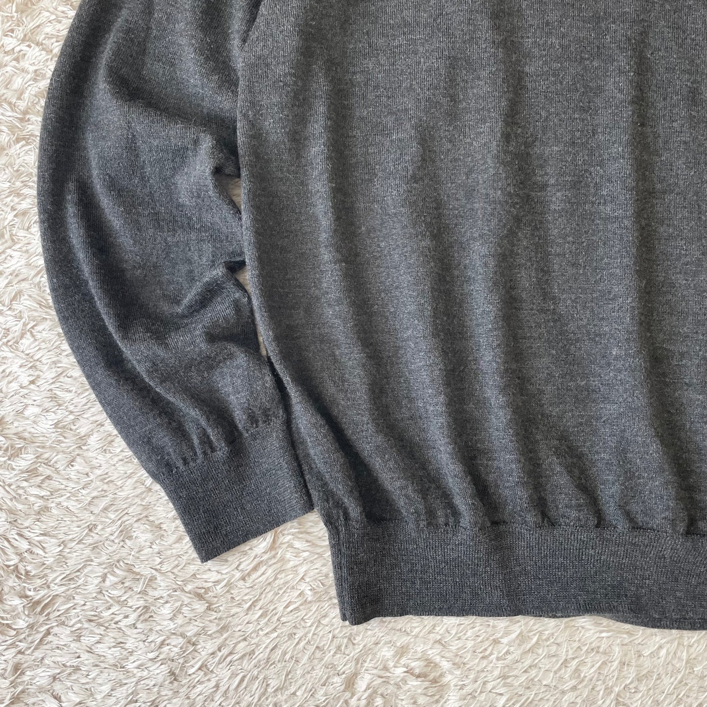 ラルフローレン 極美品 メリノウールニット L グレー
