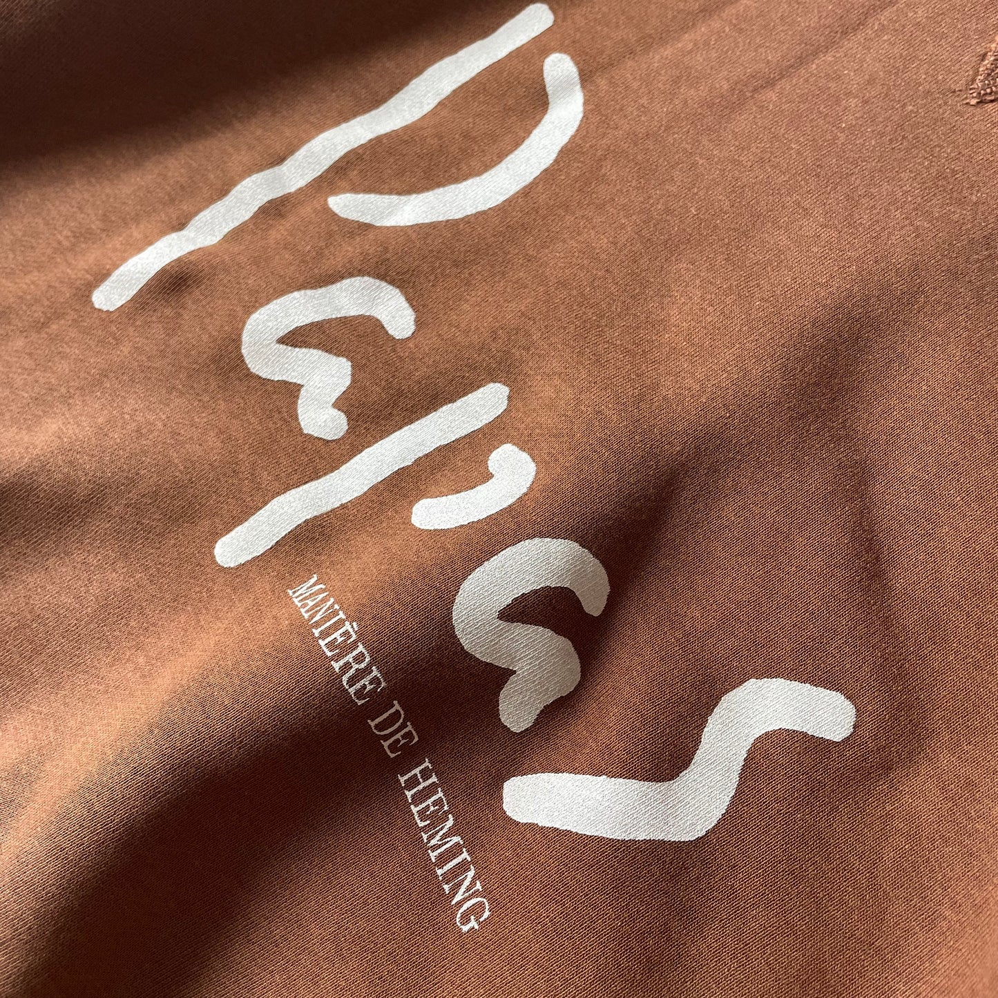 パパス 美品 PAPAS ラグランスリーブ スウェット L ブラウ