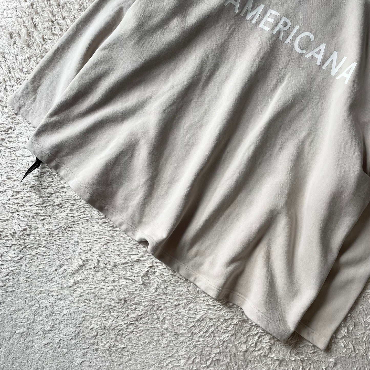 アメリカーナ 美品 sidezip sweat F beige