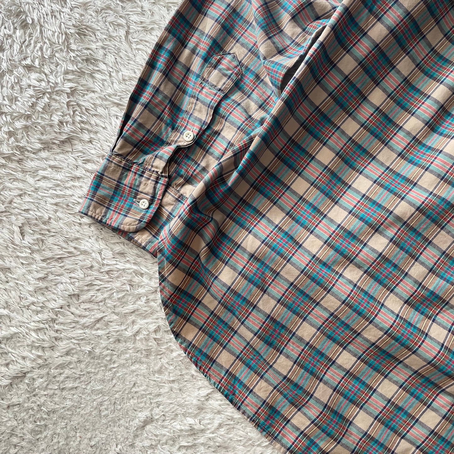 GITMAN BROS 美品 L/S shirt S blue check