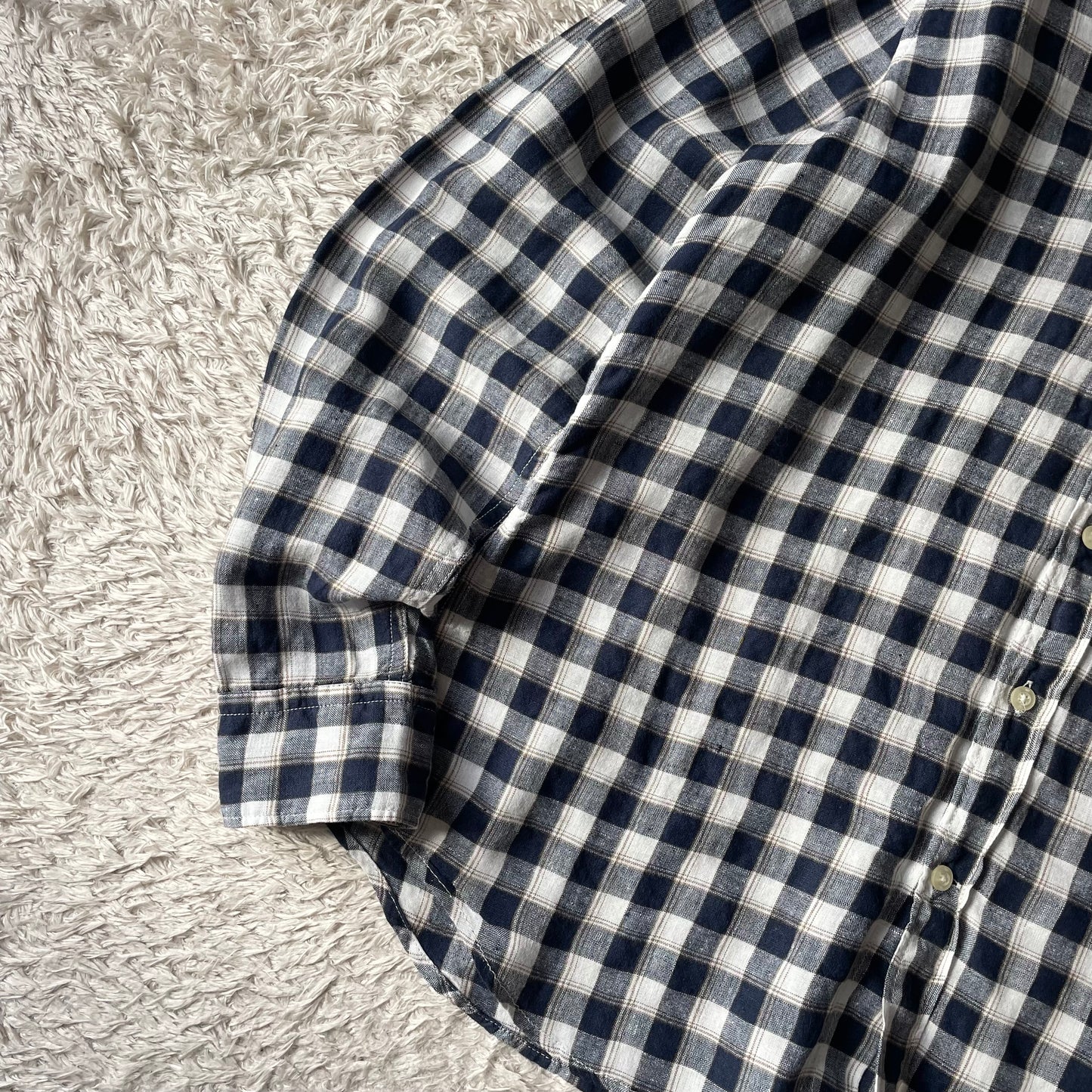 バナナリパブリック 美品 BANANA REPUBLIC リネンシャツ L