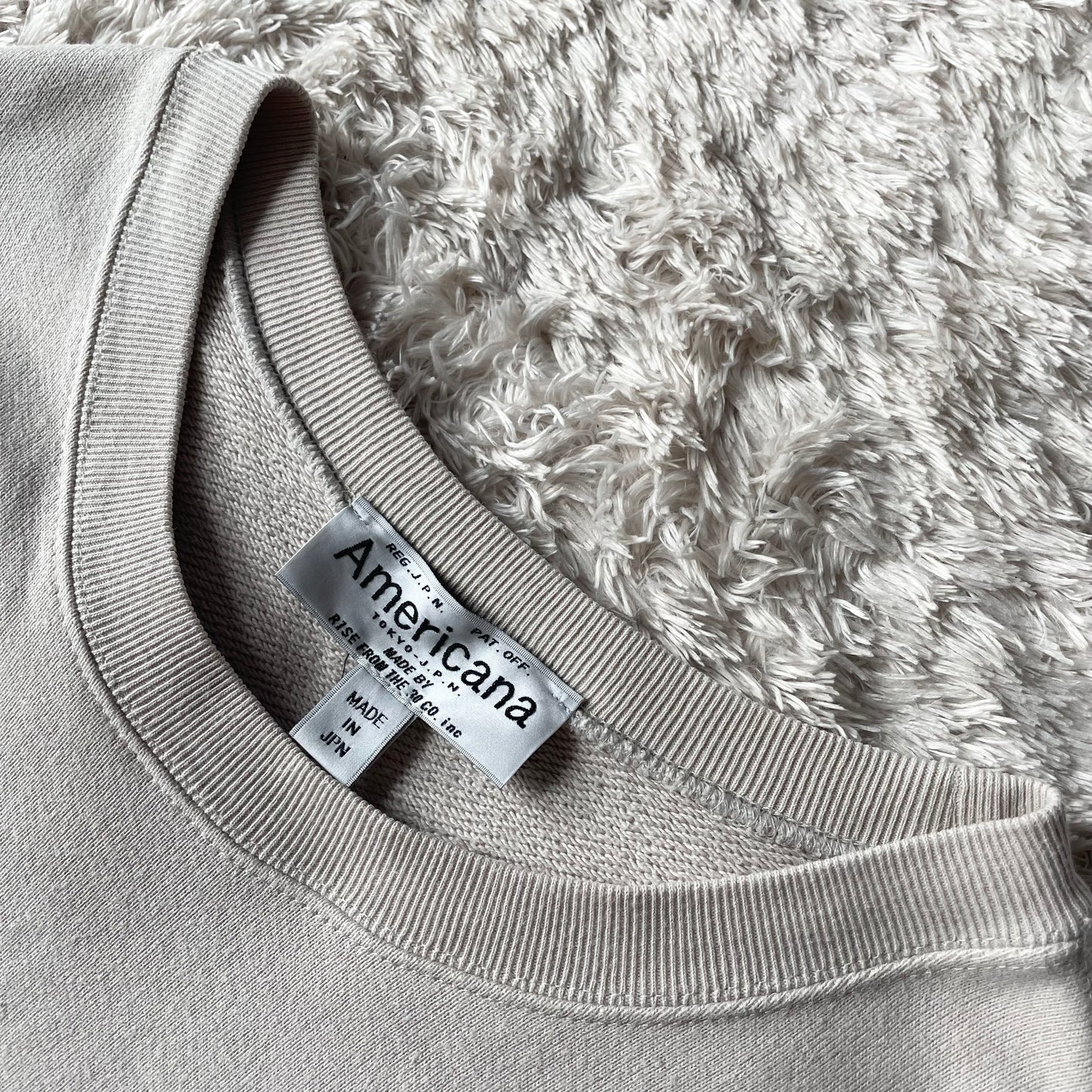 アメリカーナ 美品 sidezip sweat F beige