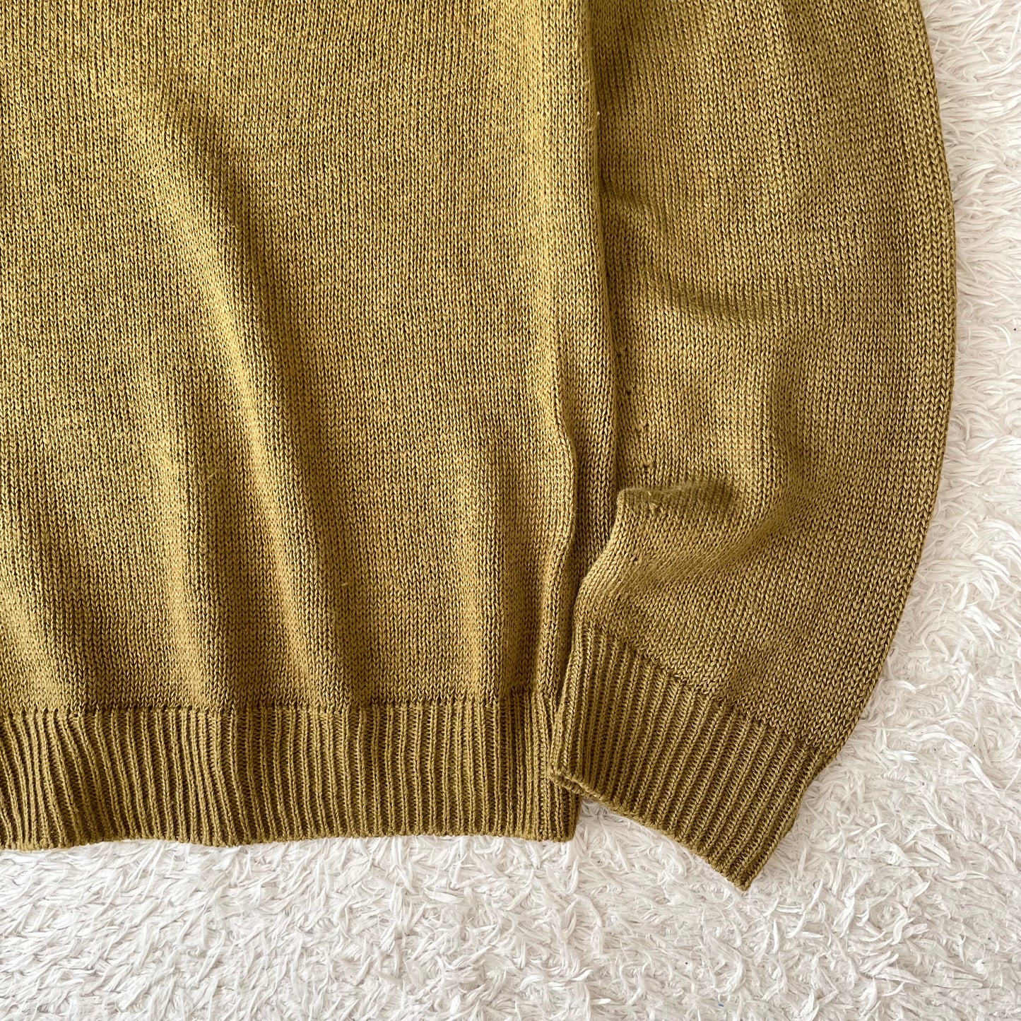 マーガレットハウエル 美品 薄手ニット シルク混 M オリーブ