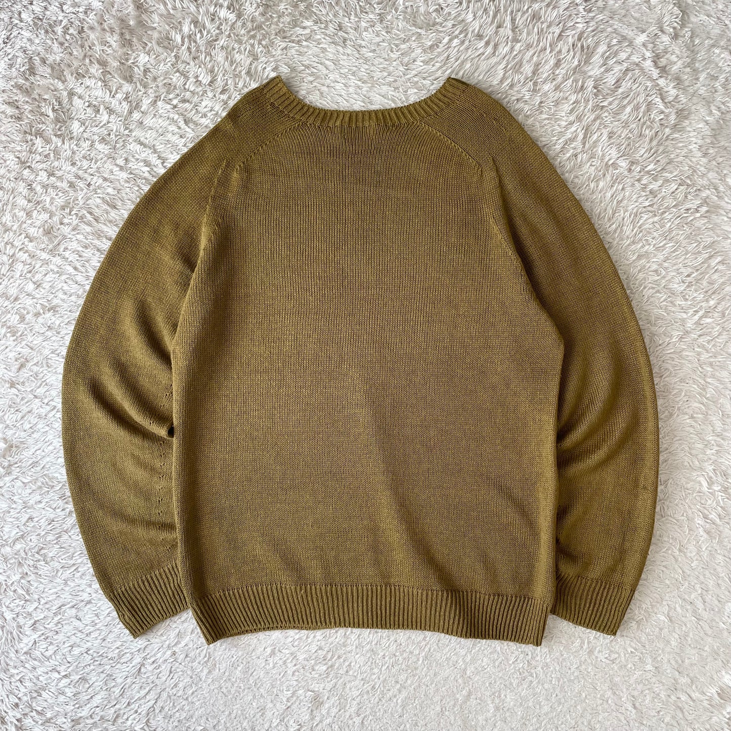 マーガレットハウエル 美品 薄手ニット シルク混 M オリーブ