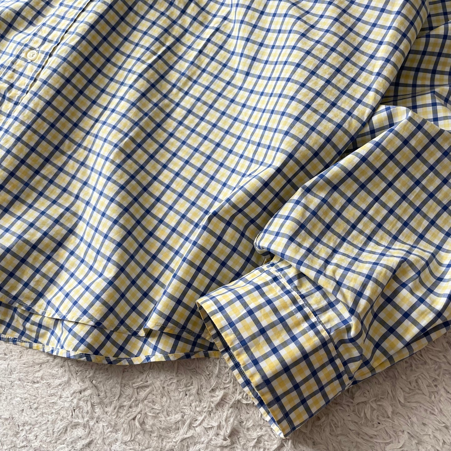 ラルフローレン 美品 現行 BD L/S shirt XXL 黄白青チェック