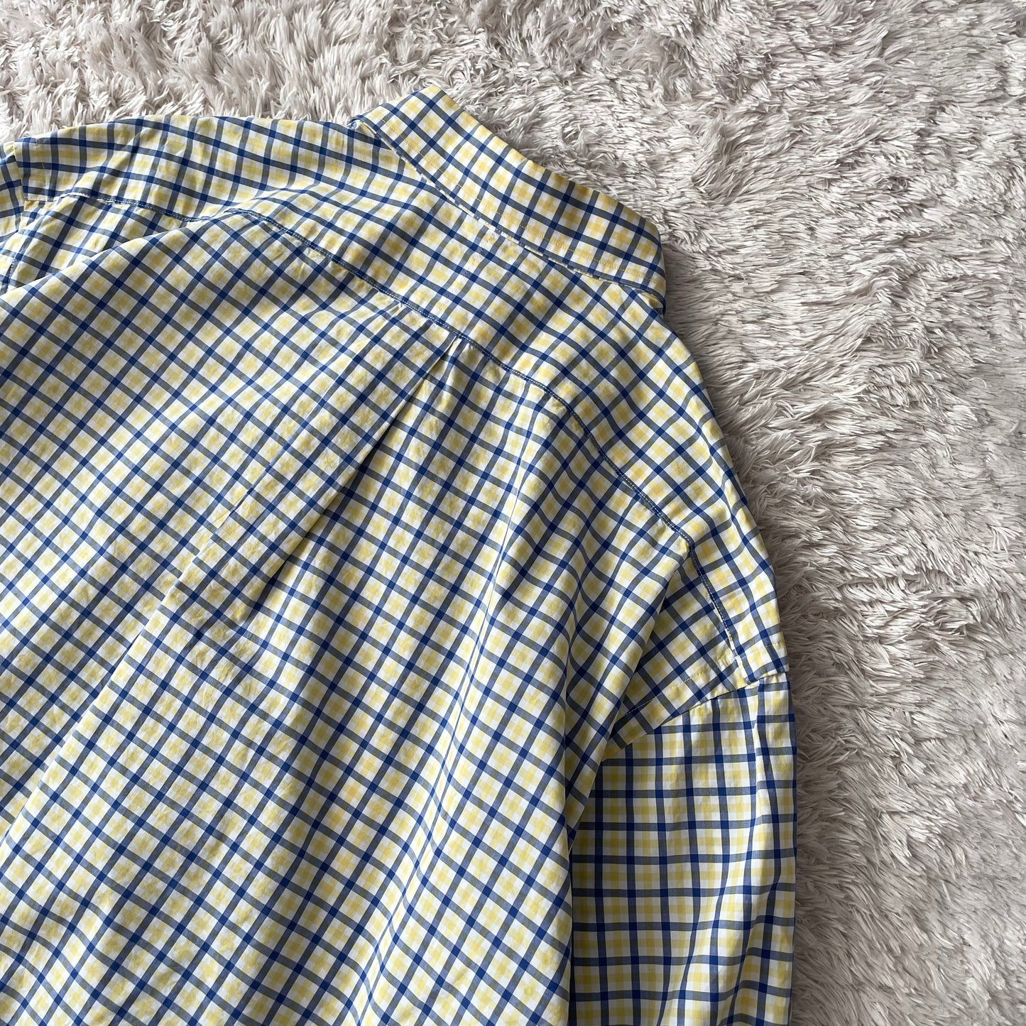 ラルフローレン 美品 現行 BD L/S shirt XXL 黄白青チェック