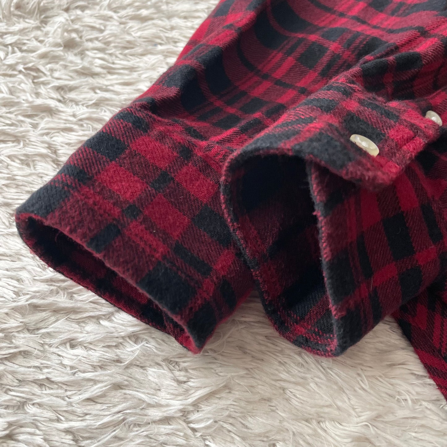 ラルフローレン 美品 現行 ネルシャツ XS 黒赤チェック