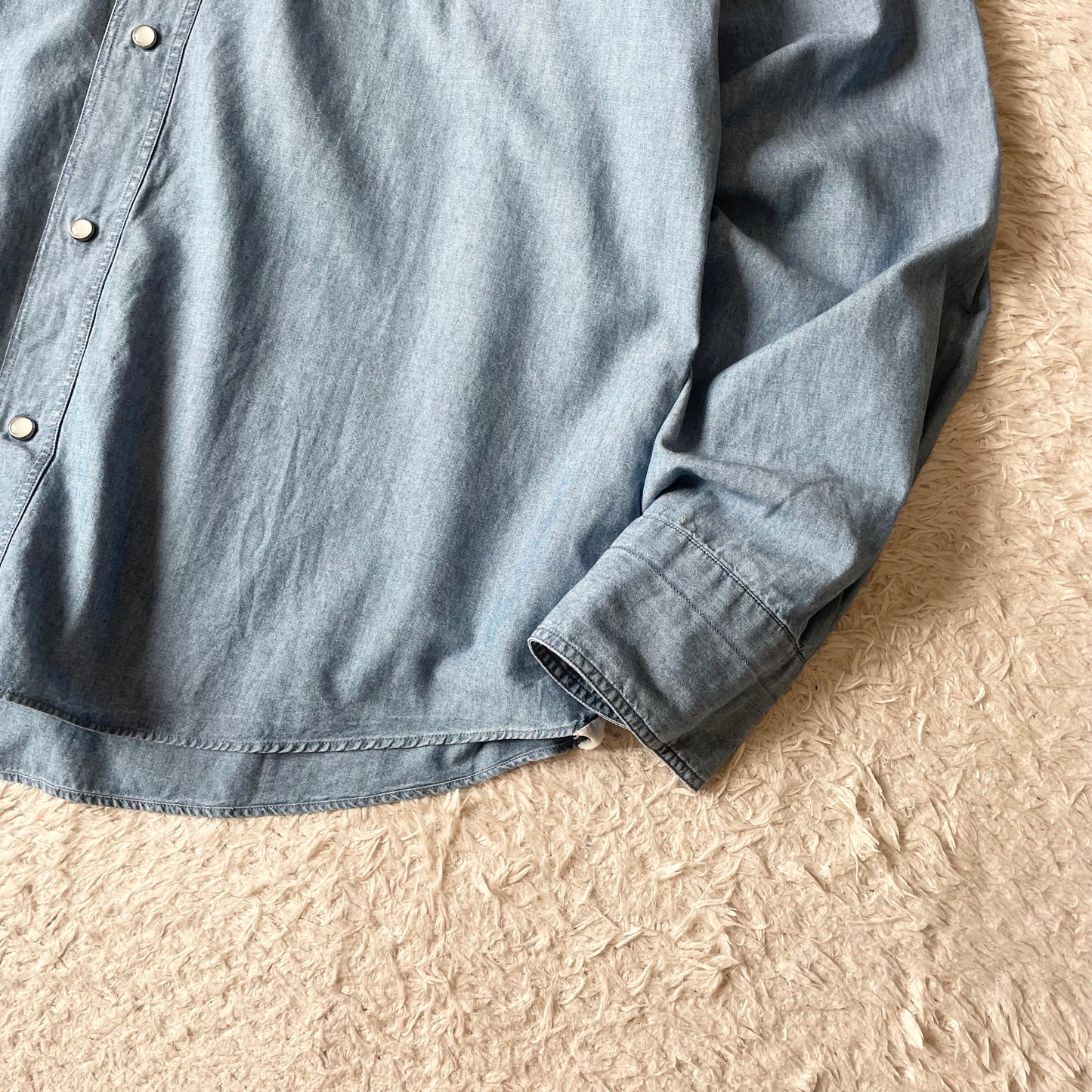 ジャンネット 美品 GIANNETTO ウェスタンシャツ シャンブレー XL