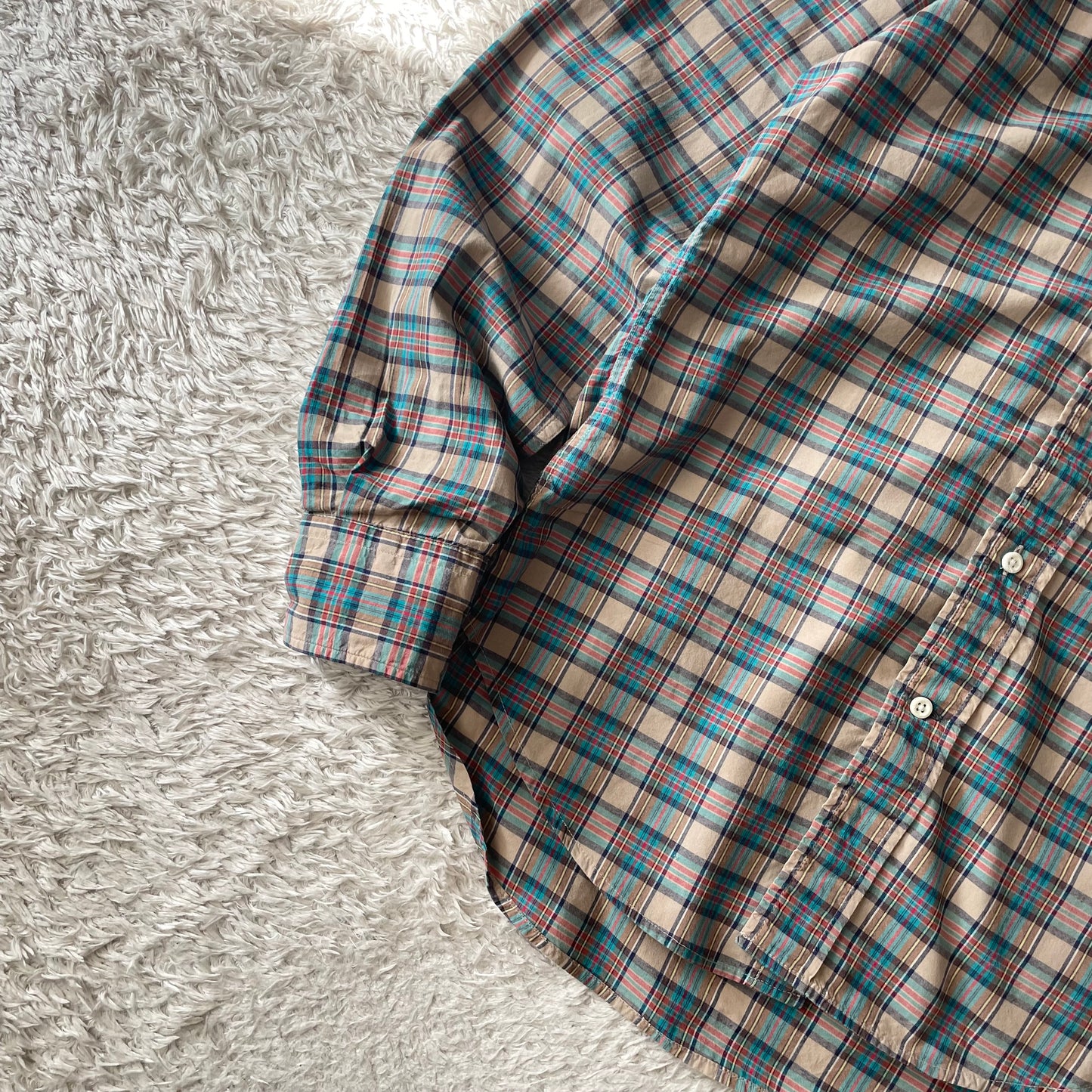 GITMAN BROS 美品 L/S shirt S blue check