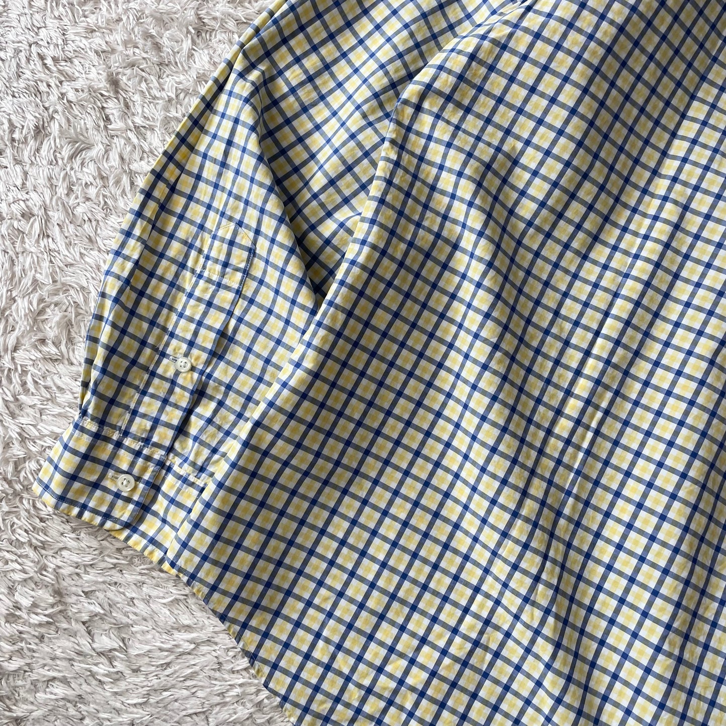 ラルフローレン 美品 現行 BD L/S shirt XXL 黄白青チェック