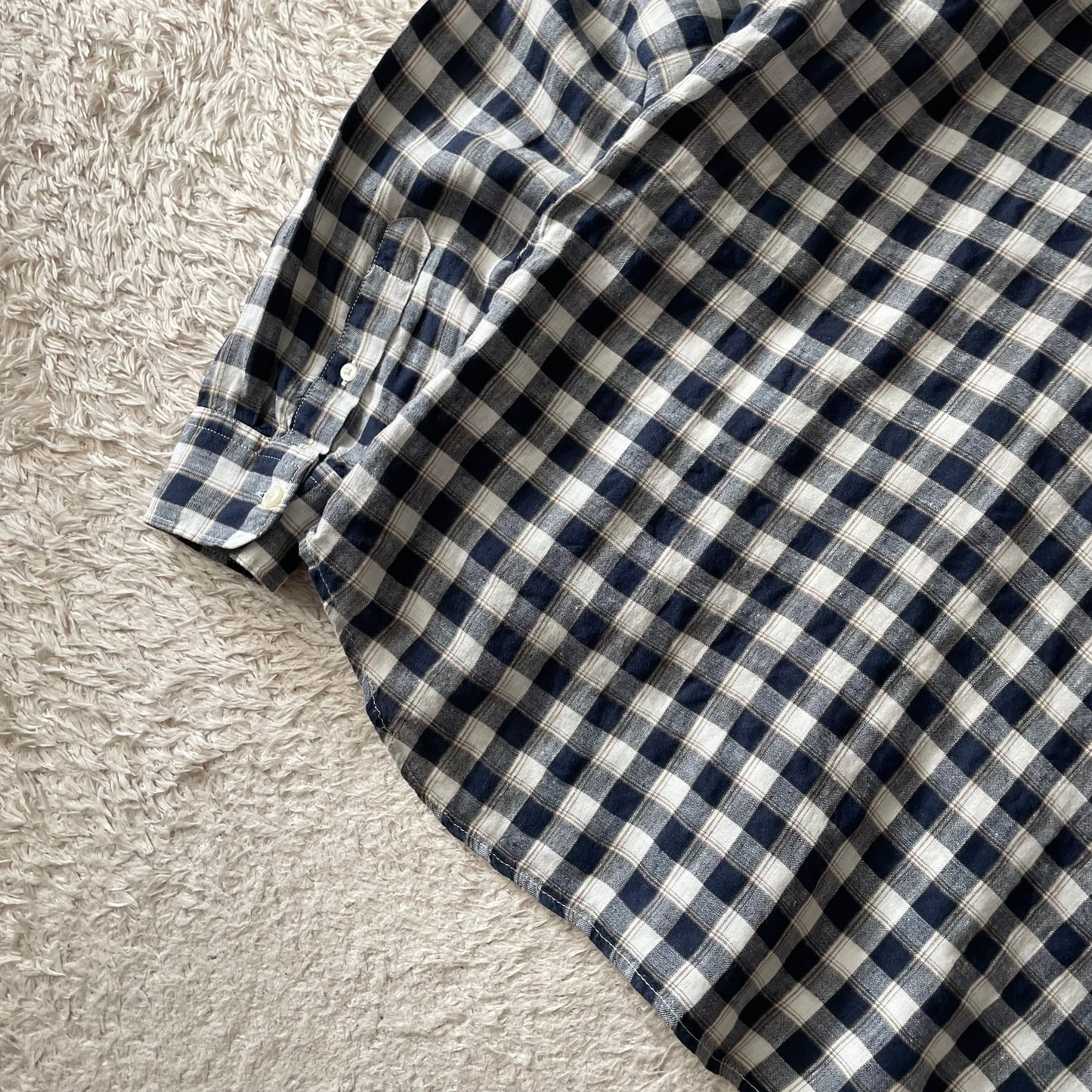 バナナリパブリック 美品 BANANA REPUBLIC リネンシャツ L