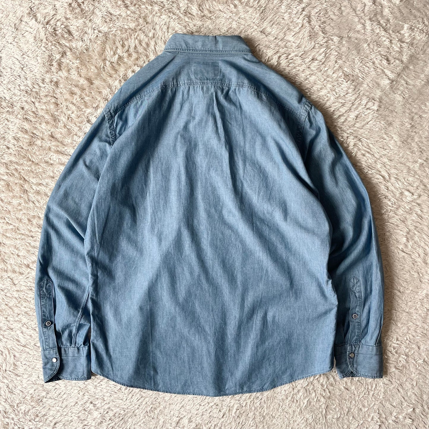 ジャンネット 美品 GIANNETTO ウェスタンシャツ シャンブレー XL