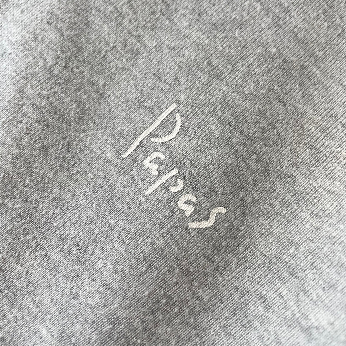 パパス 美品 PAPAS ラグランスリーブ スウェット 両V M グレ