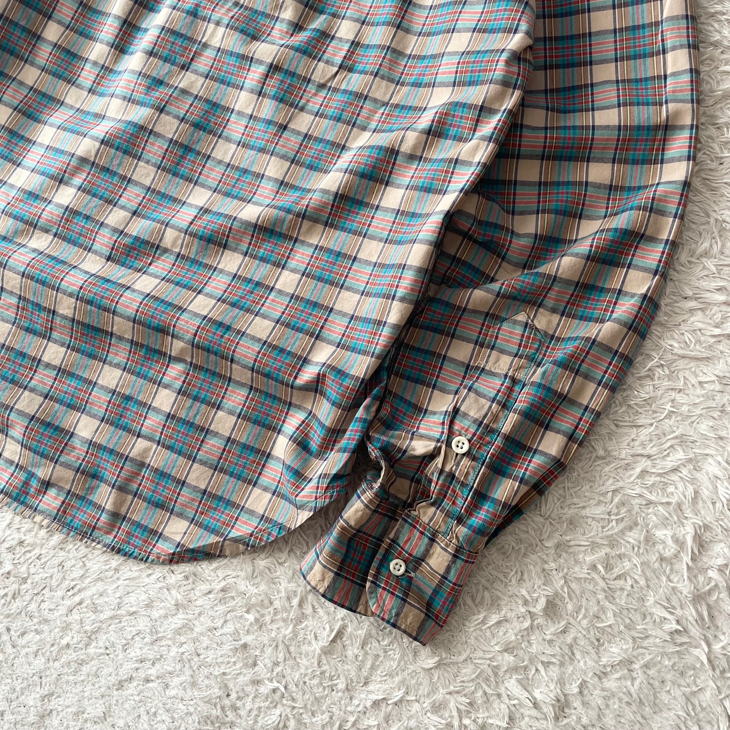 GITMAN BROS 美品 L/S shirt S blue check