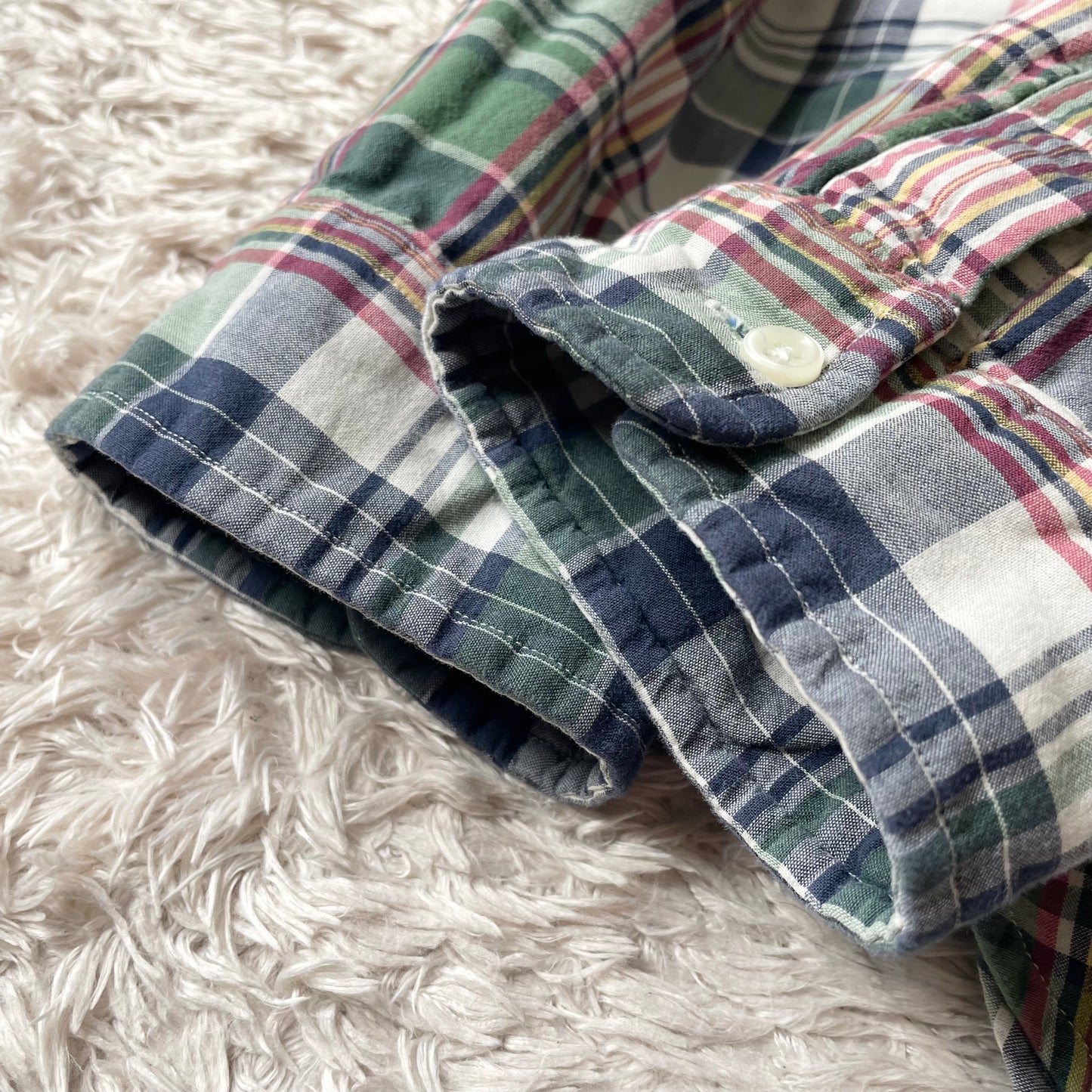 ラルフローレン 美品 現行 ダブルフェイス チェックシャツ 4XLT 緑