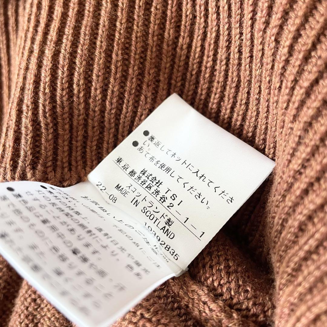 マーガレットハウエル 23ss 極美品 リネンコットン ニット 2 茶
