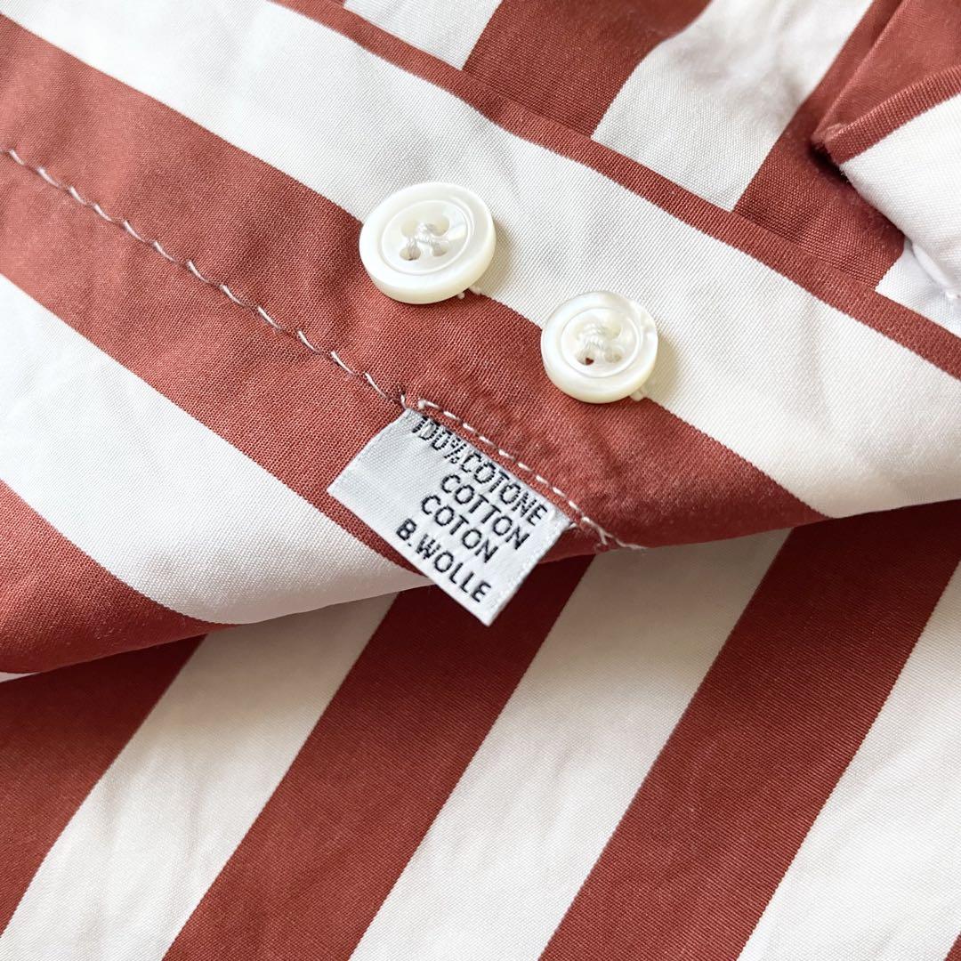 エッリコフォルミコラ 極美品 ホリゾンタルカラーシャツ S