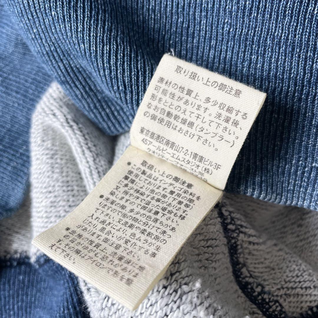 45rpm ラグランスウェット 2 インディゴ