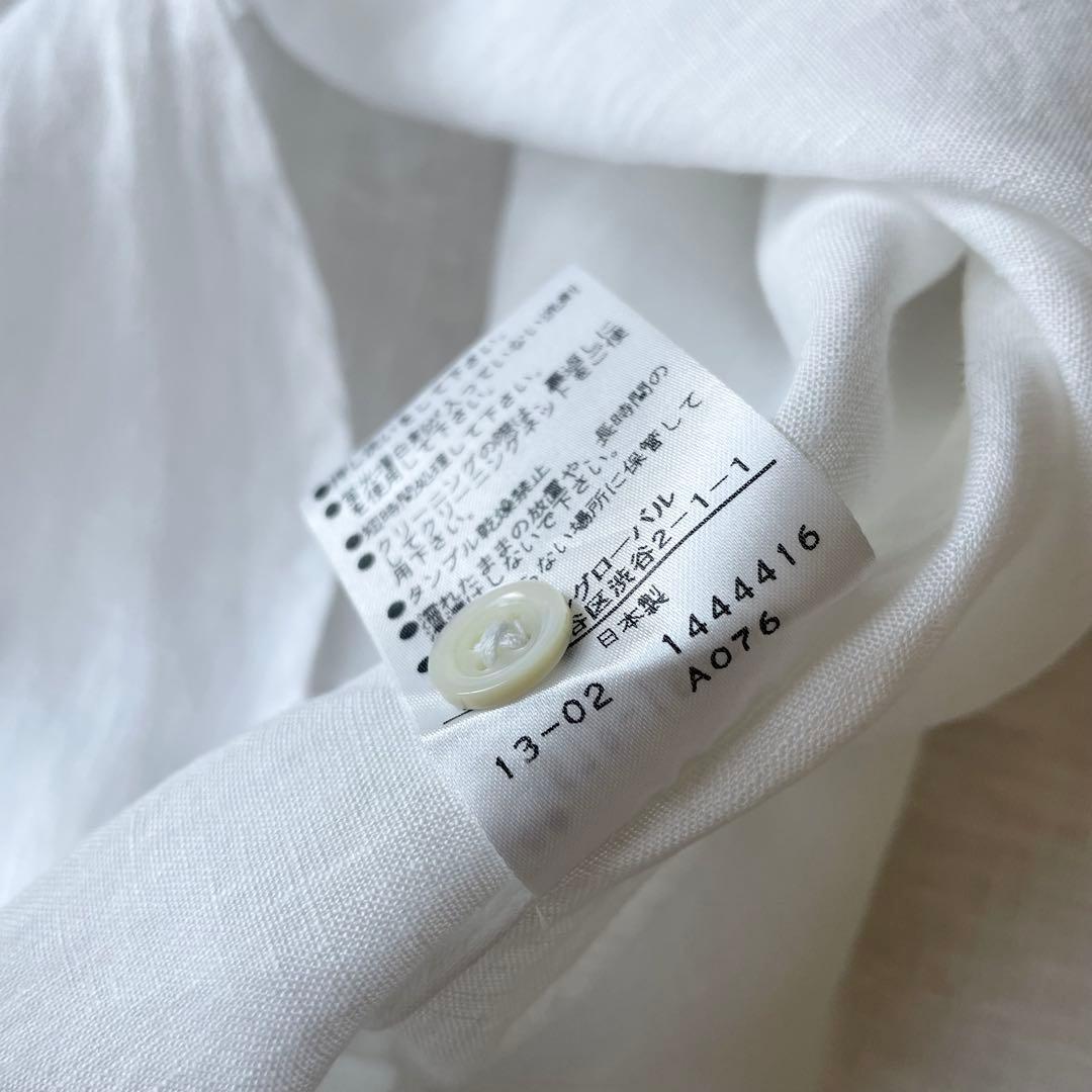 マーガレットハウエル 極美品 L/S リネンシャツ 1 白