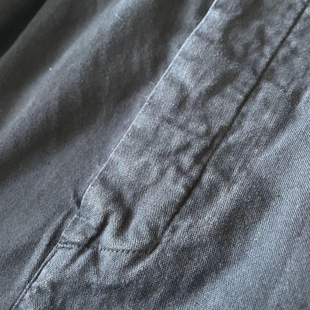 エムエイチエル 美品 MHL ファインコットンリネンスカート 1 ネイビー