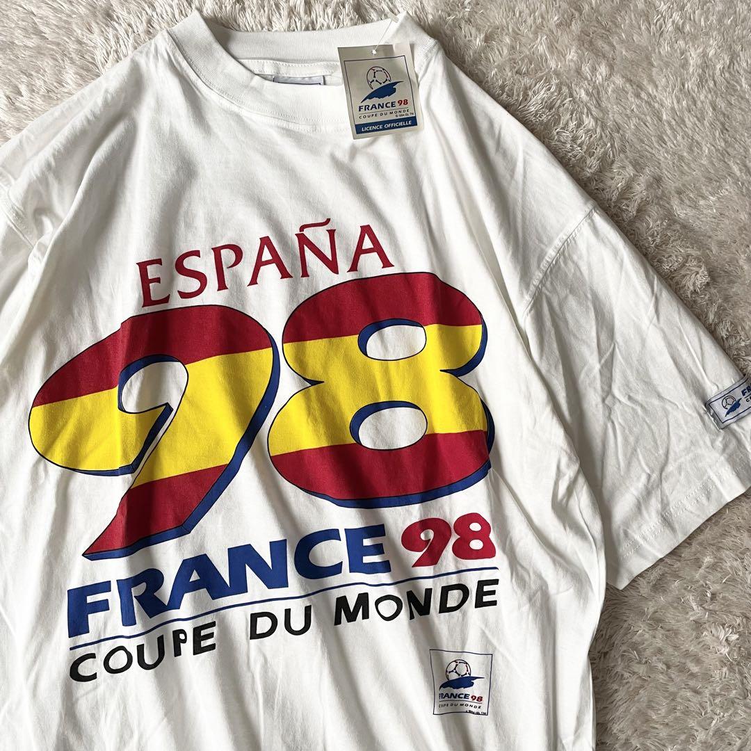 新品タグ付 98年 フランスW杯 Tシャツ スペイン デッドストック