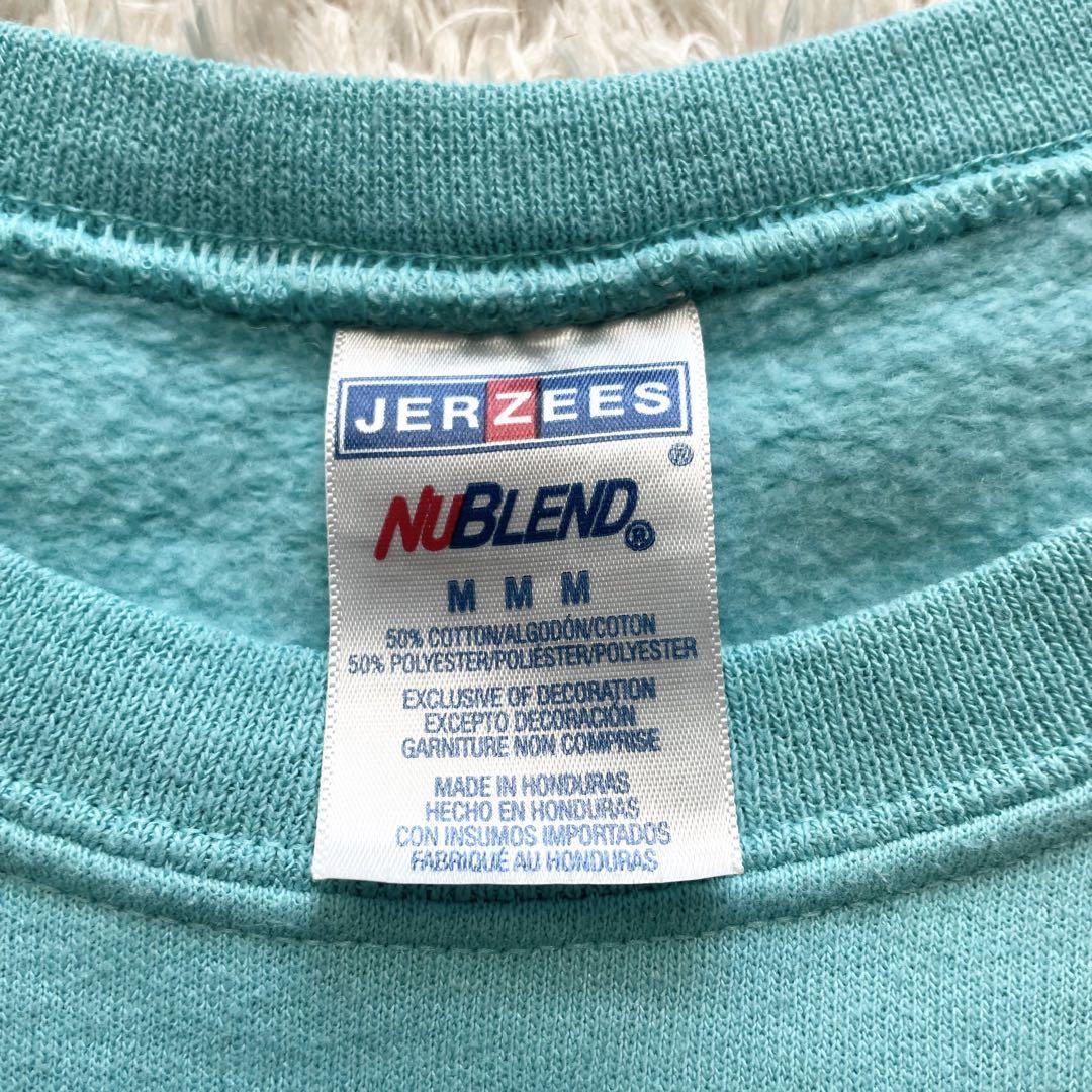 ジャージーズ 美品 00s JERZEES DESTIN 両面プリント ロゴ スウェット