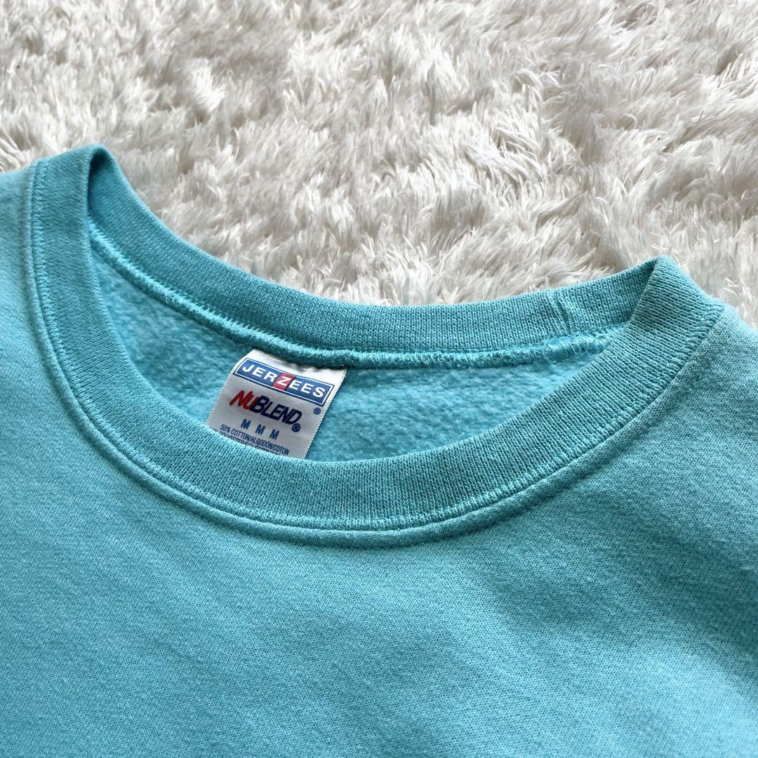 ジャージーズ 美品 00s JERZEES DESTIN 両面プリント ロゴ スウェット