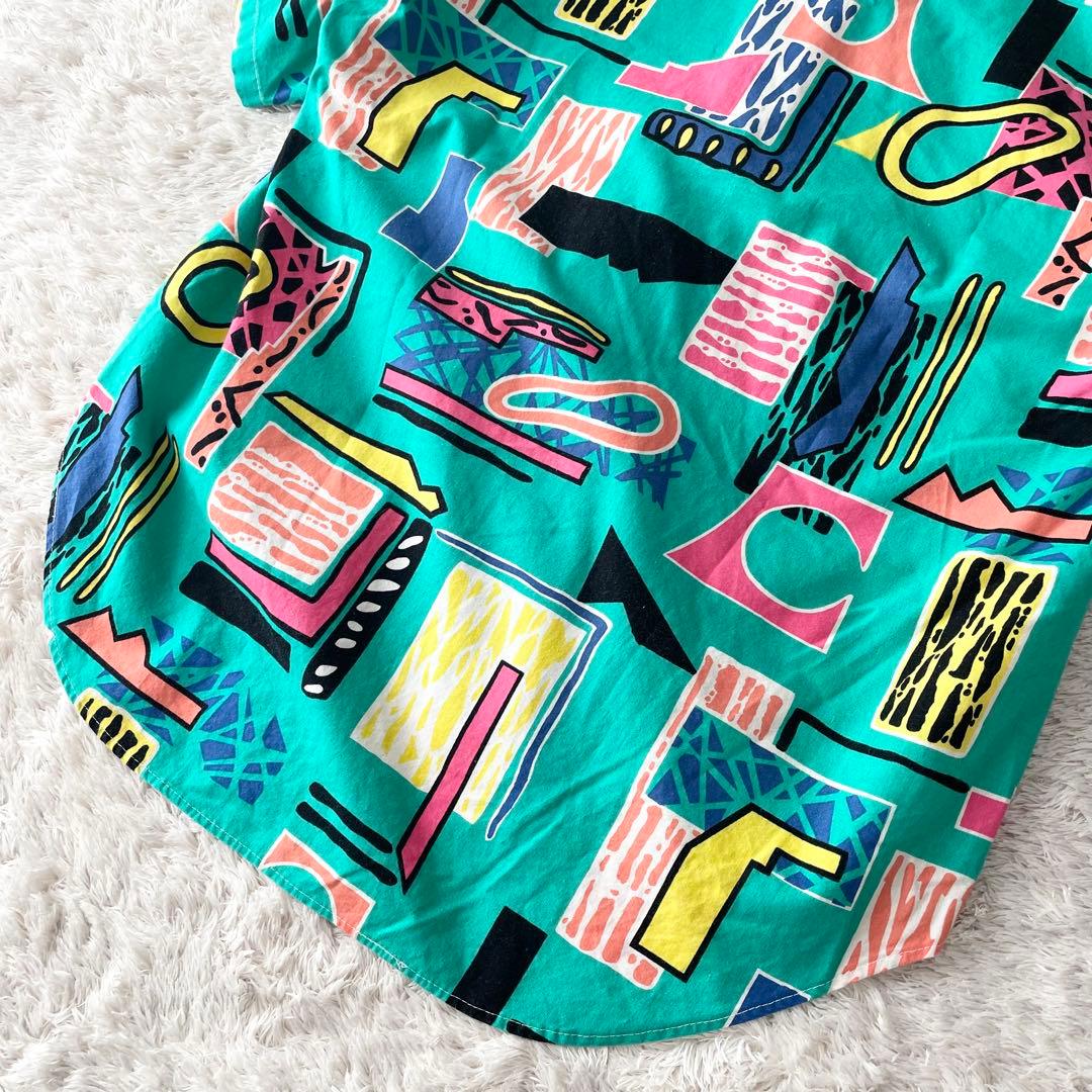 90s HEAT 美品 オープンカラーシャツ USA製