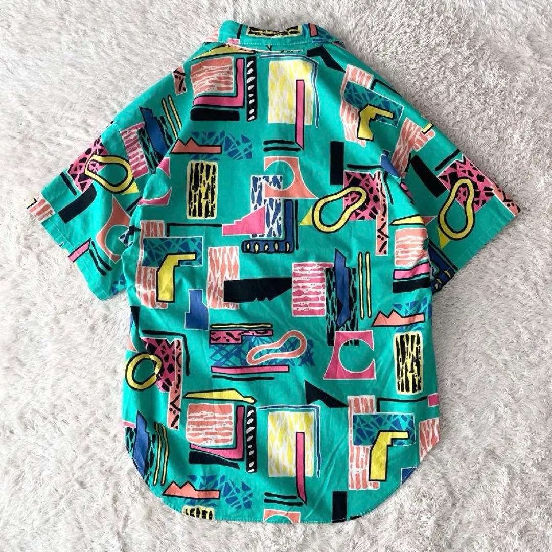 90s HEAT 美品 オープンカラーシャツ USA製