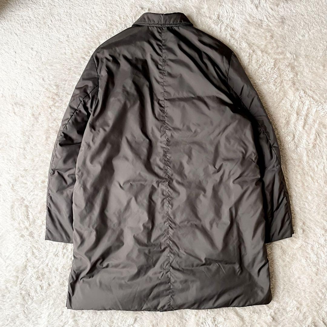 パパス 極美品 PAPAS ステンカラーダウンコート ブラウン