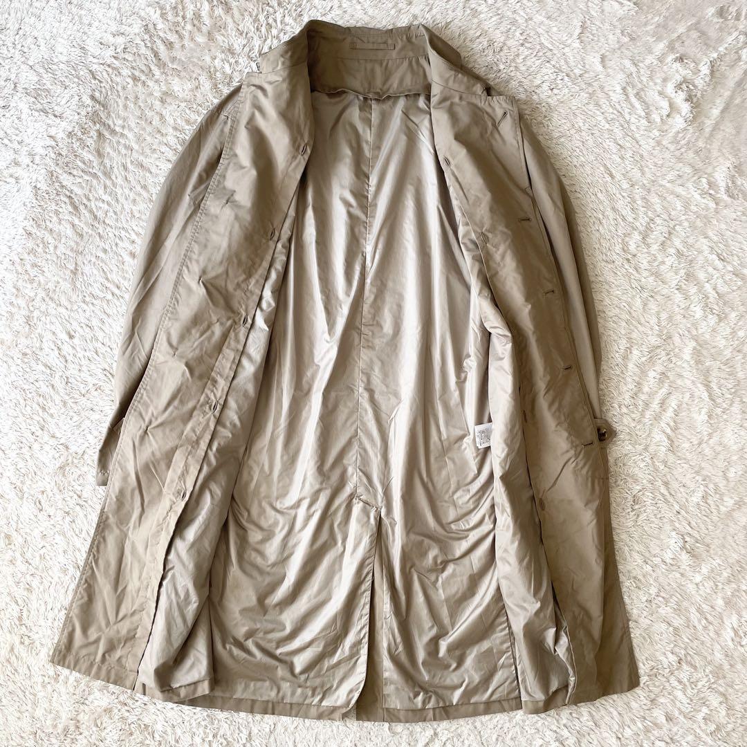 パパス 極美品 PAPAS ライナー付ステンカラーコート L ベージュ
