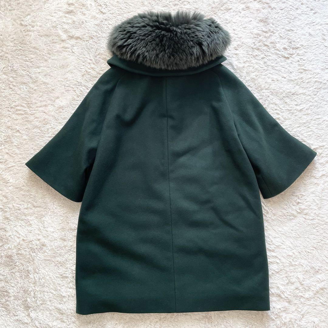 ヘルノ 希少 美品 HERNO 2way フォックスファー インナーダウンウールコート